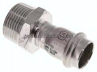 Pressfitting, Übergangsnippel 22mm innen / R 1" AG
