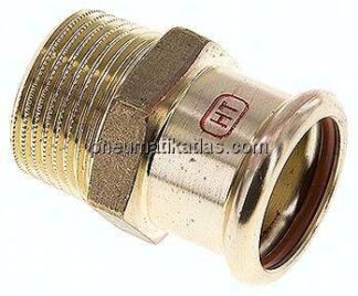 Pressfitting, Übergangsnippel 28mm innen / R 1" AG