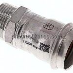 Pressfitting, Übergangsnippel 35mm innen / R 1" AG