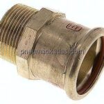 Pressfitting, Übergangsnippel 42mm innen / R 1-1/4" AG