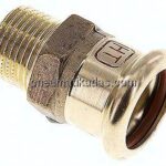 Pressfitting, Übergangsnippel 22mm innen / R 1/2" AG