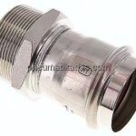 Pressfitting, Übergangsnippel 54mm innen / R 2" AG