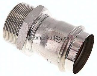 Pressfitting, Übergangsnippel 54mm innen / R 2" AG