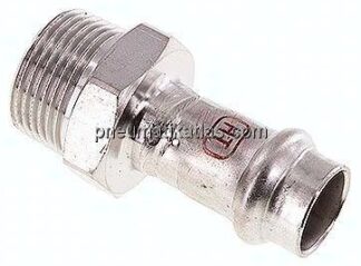 Pressfitting, Übergangsnippel 15mm innen / R 3/4" AG