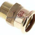 Pressfitting, Übergangsnippel 28mm innen / R 3/4" AG