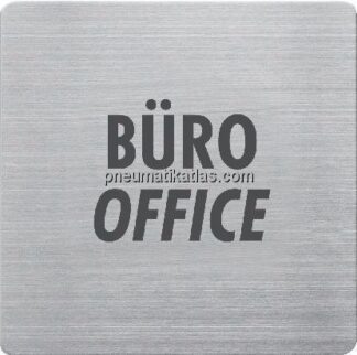 Edelstahl-Piktogramm, 90 x 90 mm, Büro