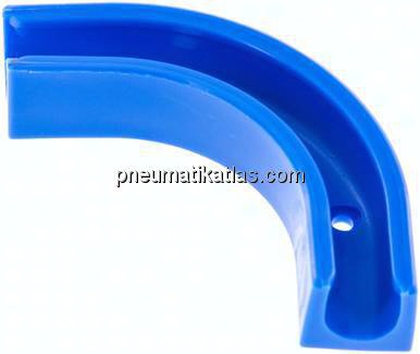 90°-Schlauchstütze, blau für 11,6mm Schlauch