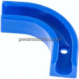 90°-Schlauchstütze, blau für 8mm Schlauch