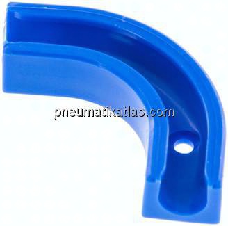90°-Schlauchstütze, blau für 8mm Schlauch