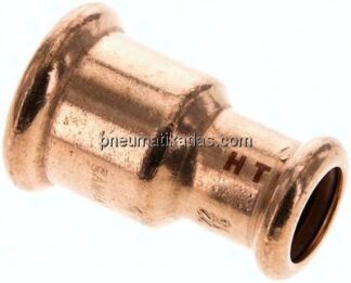 Pressfitting, Reduziermuffe, 22x15mm, Kupfer / Kupferlegierung