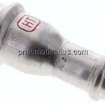 Pressfitting, Reduziermuffe, 22x15mm, 1.4404
