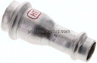 Pressfitting, Reduziermuffe, 22x15mm, 1.4404