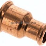 Pressfitting, Reduziermuffe, 28x18mm, Kupfer / Kupferlegierung