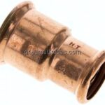 Pressfitting, Reduziermuffe, 35x28mm, Kupfer / Kupferlegierung