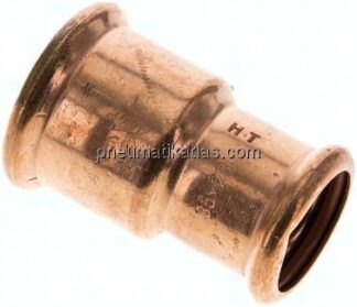 Pressfitting, Reduziermuffe, 35x28mm, Kupfer / Kupferlegierung