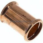 Pressfitting, Muffe, 42mm innen, Kupfer / Kupferlegierung