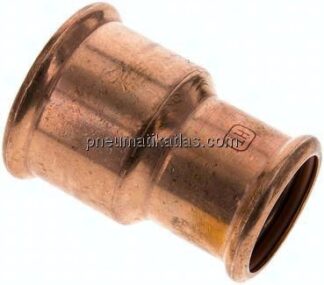 Pressfitting, Reduziermuffe, 54x42mm, Kupfer / Kupferlegierung