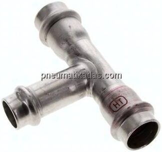 Pressfitting, T-Stück, 18x15mm innen, 1.4404