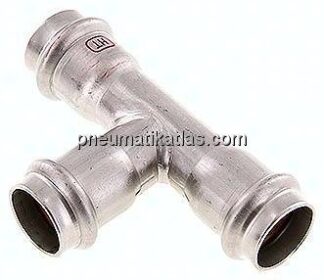 Pressfitting, T-Stück, 22mm innen, 1.4404