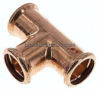 Pressfitting, T-Stück, 28mm innen, Kupfer / Kupferlegierung
