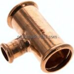 Pressfitting, T-Stück, 35x18mm innen, Kupfer / Kupferlegierung