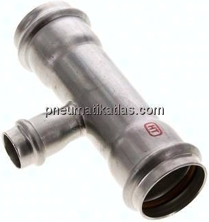 Pressfitting, T-Stück, 35x18mm innen, 1.4404