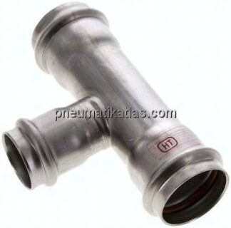 Pressfitting, T-Stück, 35x28mm innen, 1.4404
