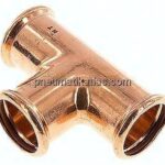 Pressfitting, T-Stück, 35mm innen, Kupfer / Kupferlegierung