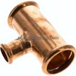 Pressfitting, T-Stück, 42x22mm innen, Kupfer / Kupferlegierung
