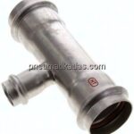 Pressfitting, T-Stück, 42x22mm innen, 1.4404