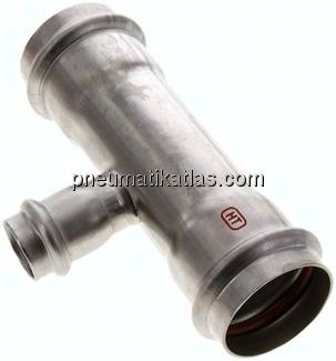 Pressfitting, T-Stück, 42x22mm innen, 1.4404