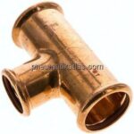 Pressfitting, T-Stück, 42x35mm innen, Kupfer / Kupferlegierung