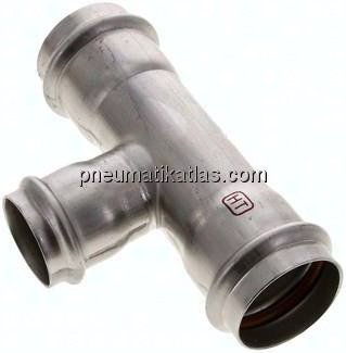 Pressfitting, T-Stück, 42x35mm innen, 1.4404