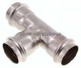 Pressfitting, T-Stück, 42mm innen, 1.4404