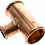 Pressfitting, T-Stück, 54x35mm innen, Kupfer / Kupferlegierung