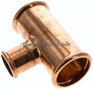 Pressfitting, T-Stück, 54x35mm innen, Kupfer / Kupferlegierung
