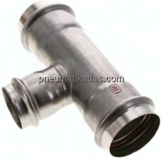 Pressfitting, T-Stück, 54x42mm innen, 1.4404