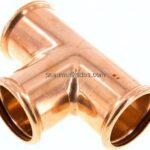 Pressfitting, T-Stück, 54mm innen, Kupfer / Kupferlegierung