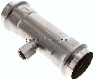 Pressfitting, T-Stück, 54mm, Rp 1/2" IG, 1.4404