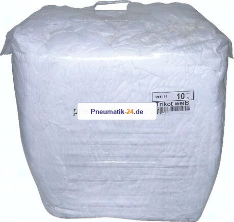 Industrieputzlappen (Trikot, weiß), 10 kg Ballen
