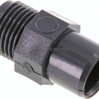 Klebe-Gewindenippel, PVC-U, 16x20mm (ixa)-G 1/2" AG