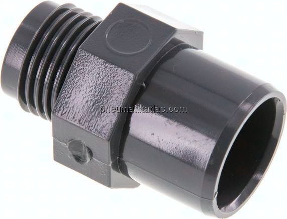 Klebe-Gewindenippel, PVC-U, 20x25mm (ixa)-G 1/2" AG