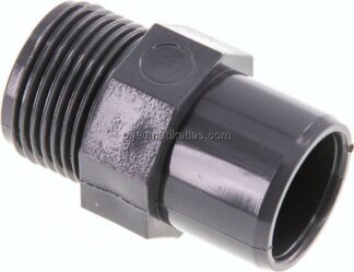 Klebe-Gewindenippel, PVC-U, 20x25mm (ixa)-G 3/4" AG
