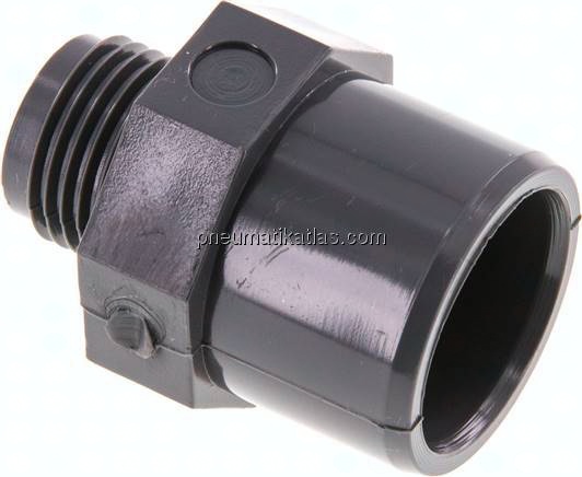 Klebe-Gewindenippel, PVC-U, 25x32mm (ixa)-G 1/2" AG