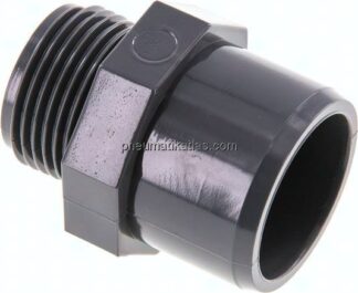 Klebe-Gewindenippel, PVC-U, 32x40mm (ixa)-G 1" AG