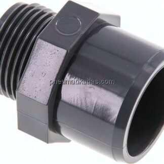 Klebe-Gewindenippel, PVC-U, 32x40mm (ixa)-G 1" AG