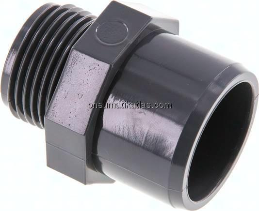 Klebe-Gewindenippel, PVC-U, 32x40mm (ixa)-G 1" AG