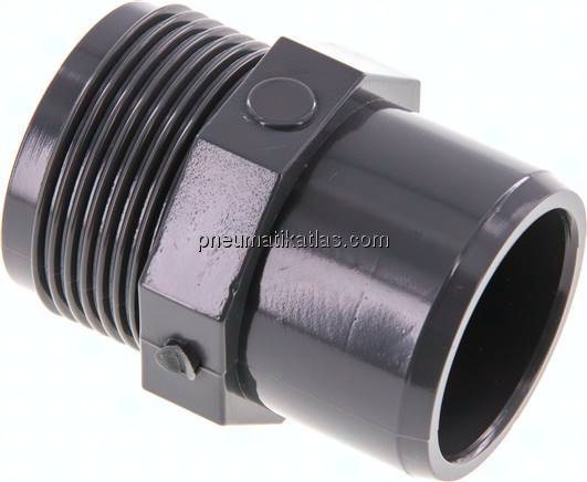 Klebe-Gewindenippel, PVC-U, 32x40mm (ixa)-G 1-1/4" AG