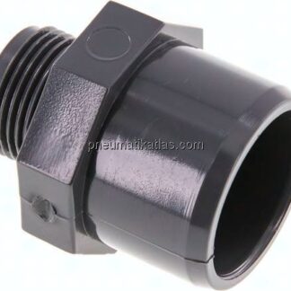 Klebe-Gewindenippel, PVC-U, 32x40mm (ixa)-G 3/4" AG