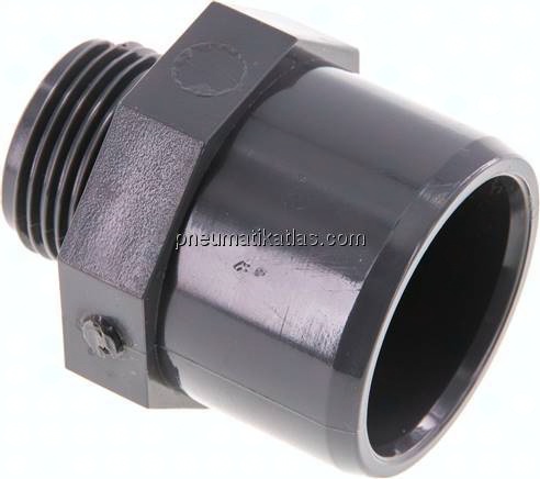 Klebe-Gewindenippel, PVC-U, 40x50mm (ixa)-G 1" AG